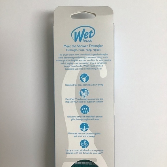 2 LEFT! NEW Wet Brush GLITTER AQUA Shower Hanger Detangler Bristles Beach Pool - Picture 13 of 16